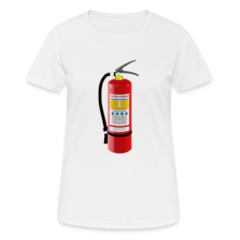 extincteur - T-shirt respirant Femme - blanc - Devant - AI Model Female 172 dark (172cm)
