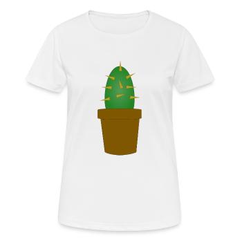 cactus cactus cactus cactus Mexique mexiko31 - T-shirt respirant Femme - blanc - Devant - AI Model Female 172 dark (172cm)