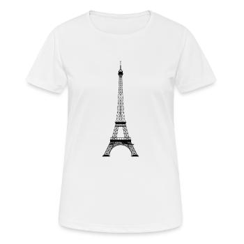 tour Eiffel - T-shirt respirant Femme - blanc - Devant - AI Model Female 172 dark (172cm)
