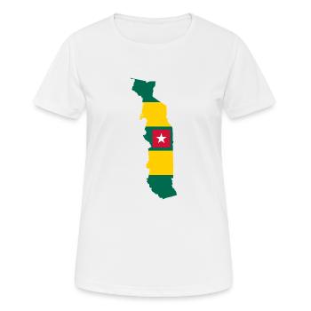 Togo - T-shirt respirant Femme - blanc - Devant - AI Model Female 172 dark (172cm)