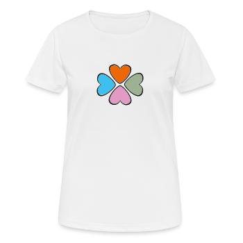 Herzensbrecher oder ewige Liebe? - Frauen T-Shirt atmungsaktiv - Weiß - Vorne - AI Model Female 172 dark (172cm)