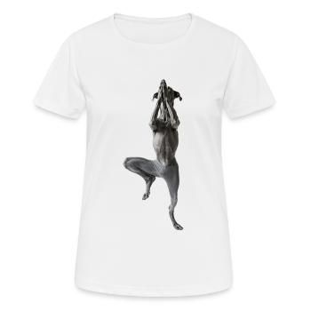 Deutsche Dogge - Frauen T-Shirt atmungsaktiv - Weiß - Vorne - AI Model Female 172 dark (172cm)