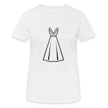 Robe - T-shirt respirant Femme - blanc - Devant - AI Model Female 172 dark (172cm)