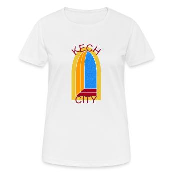 KECH CITY WINDOW 2 - T-shirt respirant Femme - blanc - Devant - AI Model Female 172 dark (172cm)