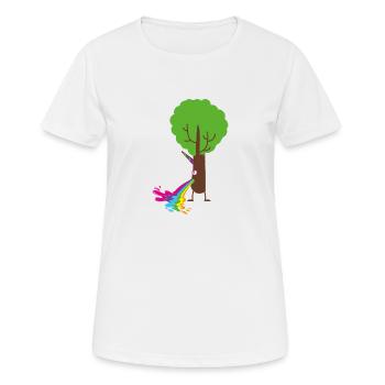 Environmental protection, nature conservation, nature lovers, tree - Women's Breathable T-Shirt - white - Front - AI Model Female 172 dark (172cm)