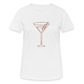 Olive Martini - Women's Breathable T-Shirt - white - Front - AI Model Female 172 dark (172cm)