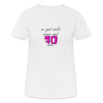 70th Birthday - Women's Breathable T-Shirt - white - Front - AI Model Female 172 dark (172cm)