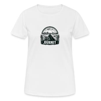 Embrace the Journey - Women's Breathable T-Shirt - white - Front - AI Model Female 172 dark (172cm)