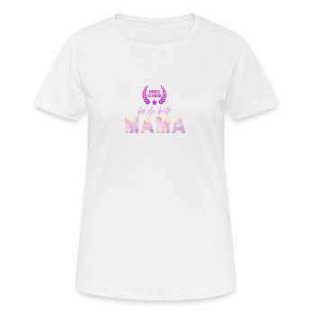 Award Winning für die beste MAMA - Frauen T-Shirt atmungsaktiv - Weiß - Vorne - AI Model Female 172 dark (172cm)