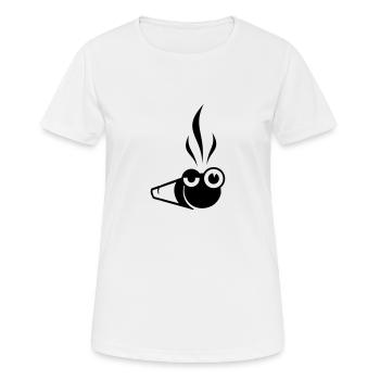 Weed joint - Women's Breathable T-Shirt - white - Front - AI Model Female 172 dark (172cm)