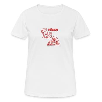 Pizza Kebab Döner - Frauen T-Shirt atmungsaktiv - Weiß - Vorne - AI Model Female 172 dark (172cm)