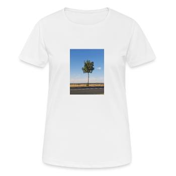 Jeune arbre unique - T-shirt respirant Femme - blanc - Devant - AI Model Female 172 dark (172cm)