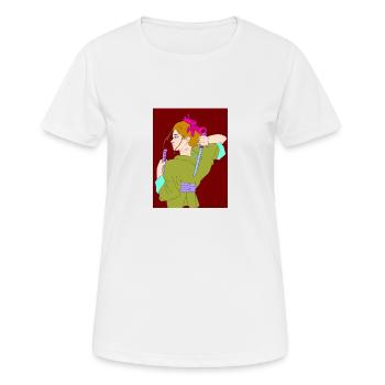Kimono Mädchen - Frauen T-Shirt atmungsaktiv - Weiß - Vorne - AI Model Female 172 dark (172cm)