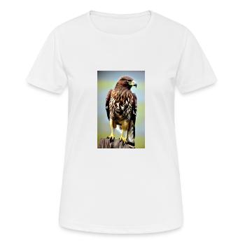 Adler | Vogel | Freiheit | Tiere - Frauen T-Shirt atmungsaktiv - Weiß - Vorne - AI Model Female 172 dark (172cm)