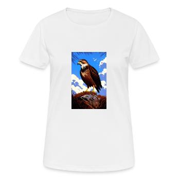 Eagle | Birds | Freedom | Animals - Women's Breathable T-Shirt - white - Front - AI Model Female 172 dark (172cm)