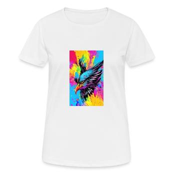 Aigle | Oiseaux | Liberté | Animaux - T-shirt respirant Femme - blanc - Devant - AI Model Female 172 dark (172cm)