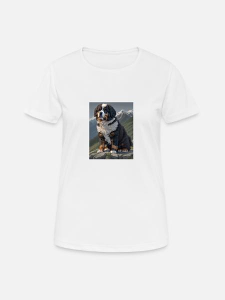 Bernese Mountain Dog - Women's Breathable T-Shirt - white