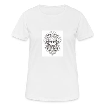 Dieu grec - T-shirt respirant Femme - blanc - Devant - AI Model Female 172 dark (172cm)