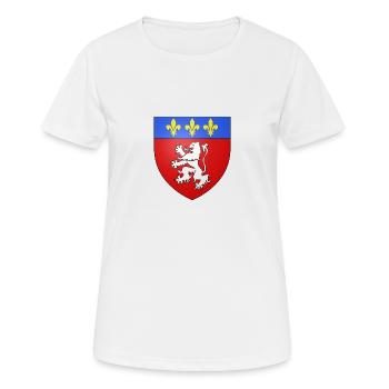 von Lyon Rhone - Frauen T-Shirt atmungsaktiv - Weiß - Vorne - AI Model Female 172 dark (172cm)