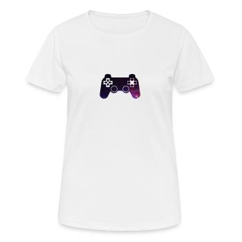 Controller Galaxy - Women's Breathable T-Shirt - white - Front - AI Model Female 172 dark (172cm)