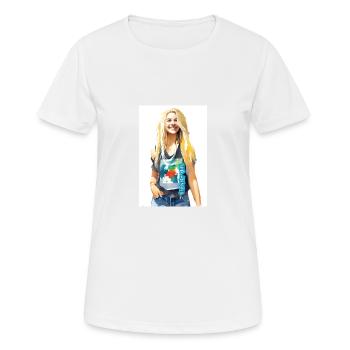 trendy girl - friendly - Frauen T-Shirt atmungsaktiv - Weiß - Vorne - AI Model Female 172 dark (172cm)