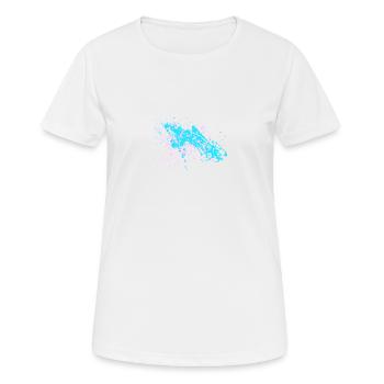 Farbspritzer! Bunt. Geschenk. - Frauen T-Shirt atmungsaktiv - Weiß - Vorne - AI Model Female 172 dark (172cm)