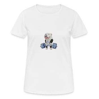 Muscle Bully - T-shirt respirant Femme - blanc - Devant - AI Model Female 172 dark (172cm)
