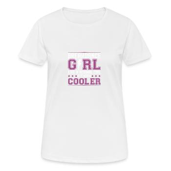 Breakdance Girl - Women's Breathable T-Shirt - white - Front - AI Model Female 172 dark (172cm)