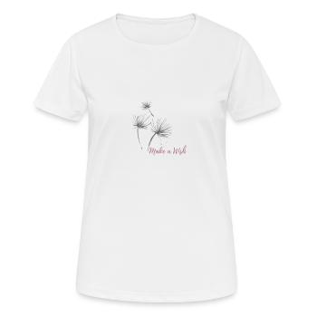 Spruch Design - Frauen T-Shirt atmungsaktiv - Weiß - Vorne - AI Model Female 172 dark (172cm)