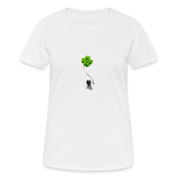 Klee Geschenkidee - Frauen T-Shirt atmungsaktiv - Weiß - Vorne - AI Model Female 172 dark (172cm)