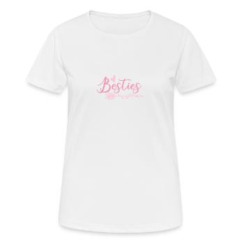 Besties Best Friends - Women's Breathable T-Shirt - white - Front - AI Model Female 172 dark (172cm)