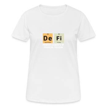 Defi, finance décentralisée - T-shirt respirant Femme - blanc - Devant - AI Model Female 172 dark (172cm)