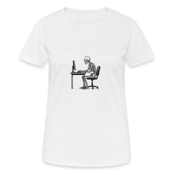 Totentanz - Frauen T-Shirt atmungsaktiv - Weiß - Vorne - AI Model Female 172 dark (172cm)