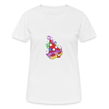 Faschings motiv - Frauen T-Shirt atmungsaktiv - Weiß - Vorne - AI Model Female 172 dark (172cm)