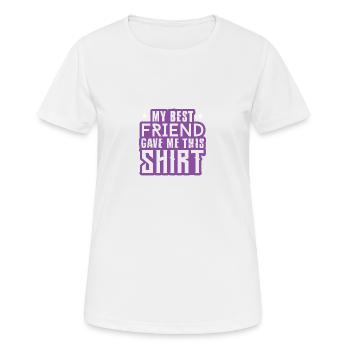 Chemise Best Friends - T-shirt respirant Femme - blanc - Devant - AI Model Female 172 dark (172cm)