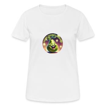 I'm splitting my pear - Women's Breathable T-Shirt - white - Front - AI Model Female 172 dark (172cm)