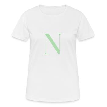 Letter N Green - Women's Breathable T-Shirt - white - Front - AI Model Female 172 dark (172cm)