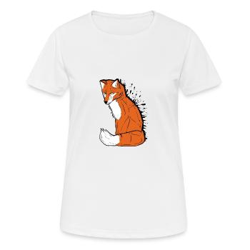 Fuchsfuchs Peintre Cadeau - T-shirt respirant Femme - blanc - Devant - AI Model Female 172 dark (172cm)