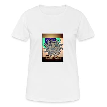 TATA.B.TATE LOGO - Frauen T-Shirt atmungsaktiv - Weiß - Vorne - AI Model Female 172 dark (172cm)