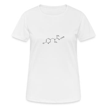 Formule chimique - T-shirt respirant Femme - blanc - Devant - AI Model Female 172 dark (172cm)