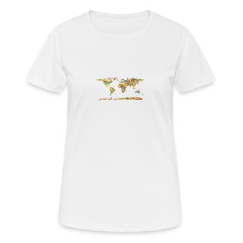 animaux - T-shirt respirant Femme - blanc - Devant - AI Model Female 172 dark (172cm)