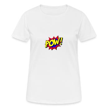 superhero comic - Women's Breathable T-Shirt - white - Front - AI Model Female 172 dark (172cm)