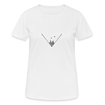 Quiet forest - Women's Breathable T-Shirt - white - Front - AI Model Female 172 dark (172cm)