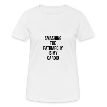 Féminisme Féminisme Féminisme Sport - T-shirt respirant Femme - blanc - Devant - AI Model Female 172 dark (172cm)