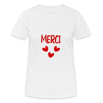 VIELEN DANK. DANKE. VIELEN DANK. JAHRESTAG. GEBURT. - Frauen T-Shirt atmungsaktiv - Weiß - Vorne - AI Model Female 172 dark (172cm)