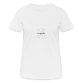 einzigartig - Frauen T-Shirt atmungsaktiv - Weiß - Vorne - AI Model Female 172 dark (172cm)