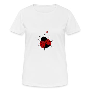 LUCKY BEETLE - Women's Breathable T-Shirt - white - Front - AI Model Female 172 dark (172cm)