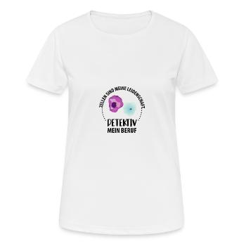 Zytologie und Zellen - Frauen T-Shirt atmungsaktiv - Weiß - Vorne - AI Model Female 172 dark (172cm)
