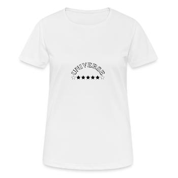 Univers - T-shirt respirant Femme - blanc - Devant - AI Model Female 172 dark (172cm)
