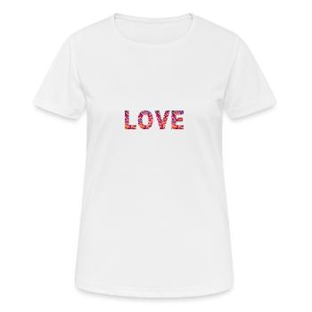 Une typographie sincère - T-shirt respirant Femme - blanc - Devant - AI Model Female 172 dark (172cm)